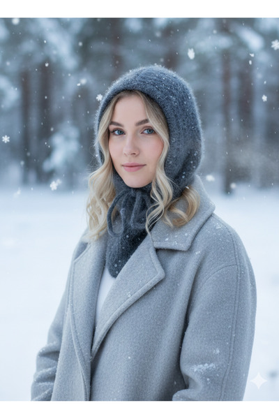 bi ters bi düz Elörgüsü Gray Sequin Balaklava