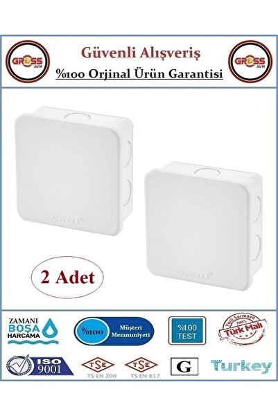 Cebi Çebi Kare Antigron Buat Kutusu - 85x85x40mm - 2 Adet