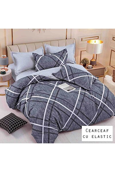 Patul Bed Linen 6 Pieces, Fine Cotton, Sulphur, Double Bed, 2 Persons, Fitted...