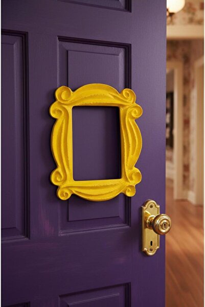 Üçüncü Boyut Baskı Dünyası إطار حائط مزخرف باللون الأصفر العتيق - تصميم كلاسي...