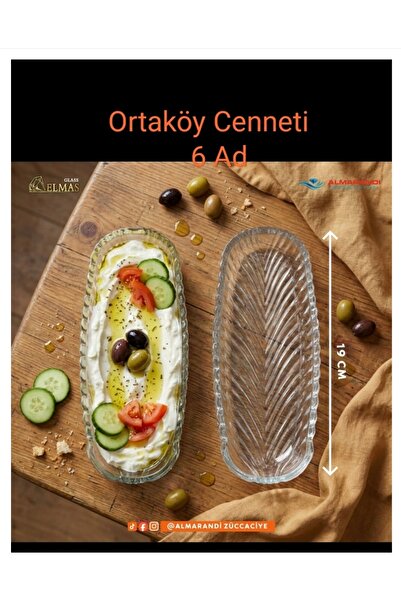 ORTAKÖY CENNETİ 6 Pieces of 19 cm Stylish Decorative Tableware Presentation B...