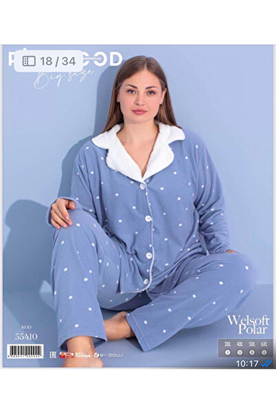 PİJAMOOD WELSOFT POLAR BÜYÜK BEDEN POLAR TAKIMI