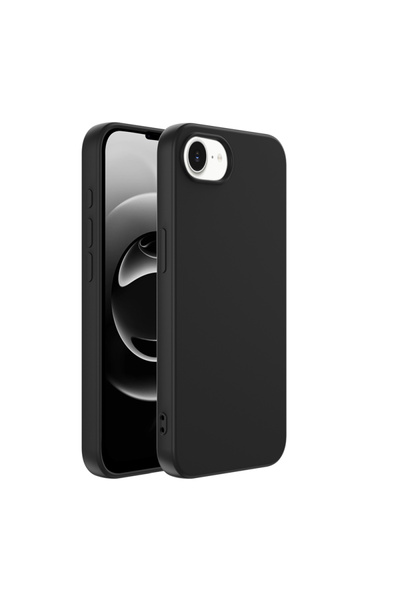 Paladyum Case iPhone 16E Compatible Velvet Black Launch Silicone Case
