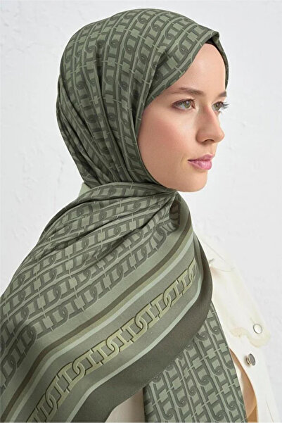 Armine Silk Cotton Monogram Shawl 08