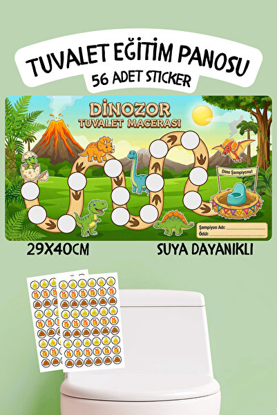 alışveriş kurdu Çocuklar İçin Eğitici ve Eğlenceli Tuvalet Eğitimi Sticker Pa...