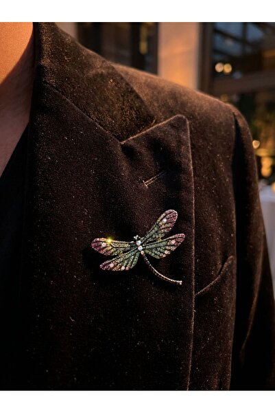 Arı Hediyecilik Yusufçuk Figürlü Özel Üretim Zarif Broş | Gold Ton