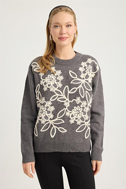 HomeStore Embossed Sweater
