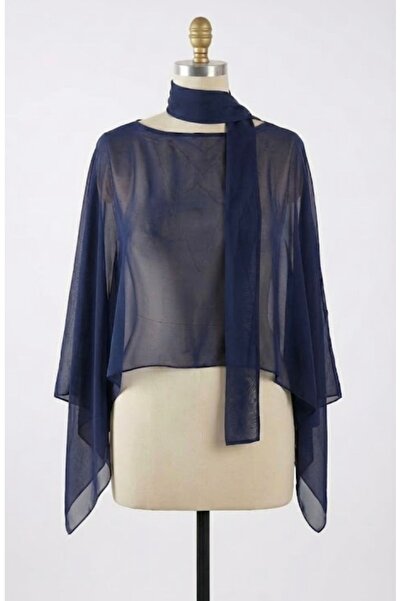 MERİT FASHION Fular Detaylı Şifon Bluz&Bolero