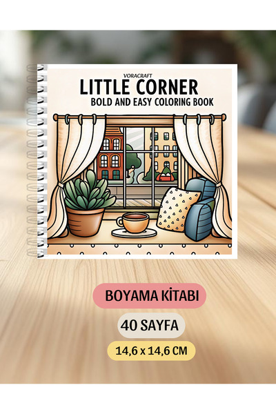 VORACRAFT Boyama Kitabı, Köşeli, Little Corner Boyama KŞ00026