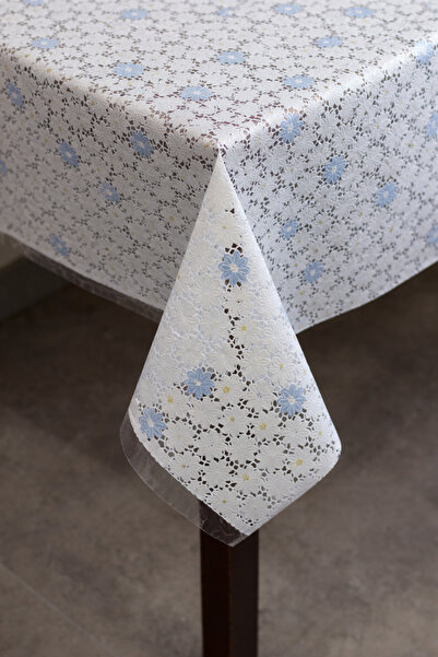 Soft Kare مفرش طاولة من PVC بمظهر دانتيل فاخر - قابل للمسح، مقاوم للماء، سهل ...