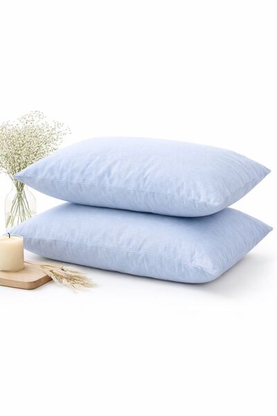 Binna Soft Colorful Pernă de pat din bumbac colorat, umplută cu silicon, 50 x...