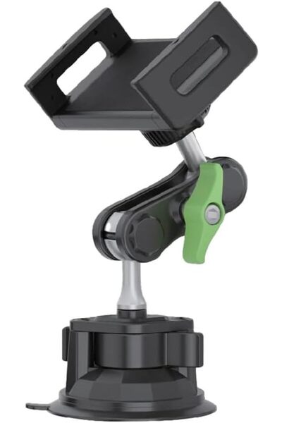Green Lion Tablet Holder with Adhesive Mount Base 8-12 Inches by - Green/Black