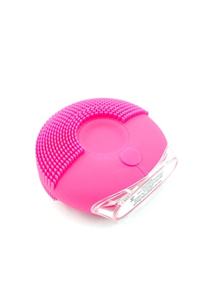 Zgts Silicone Sound Wave Vibration Facial Cleansing Brush, Color: Rose Red