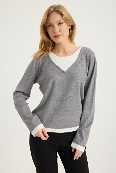 HomeStore Tricotaje colorate cu pietre decorative