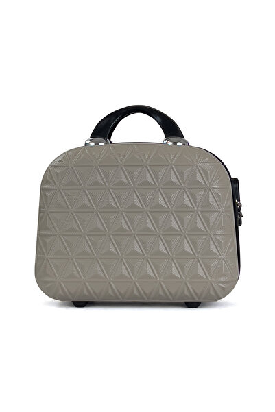 Reymond Luggage Pyramid Abs Makeup Suitcase Beige