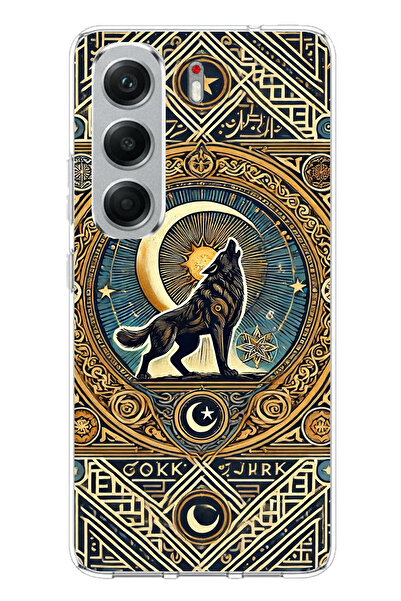 TechTree Tecno Camon 40 Compatible Lone Wolf Gokturk Printed Silicone Case