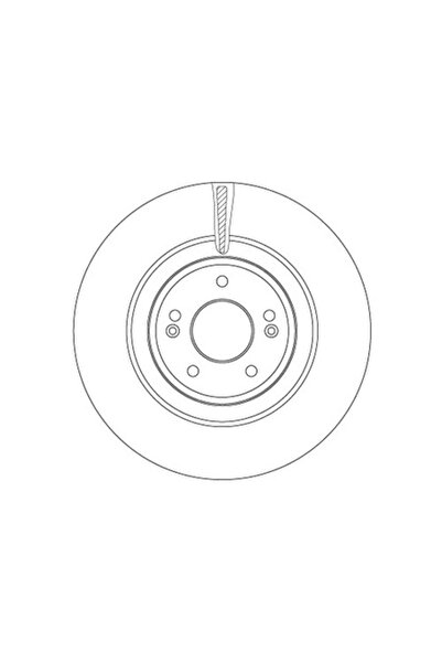 TRW Disc de frână DF6572, negru