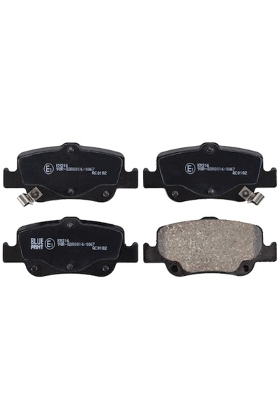 BLUE PRİNT Plăcuțe de frână pentru Toyota, imprimare albastră, negre