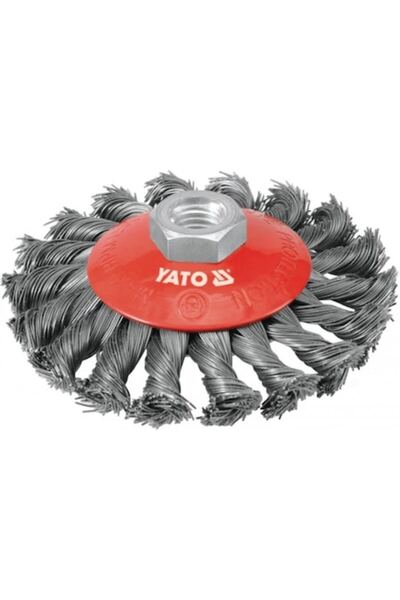 yato Round brush for drill 100MM, M14