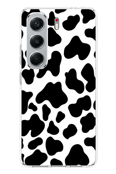 TechTree Tecno Camon 40 Compatible B Printed Silicone Case with Cow Pattern D...