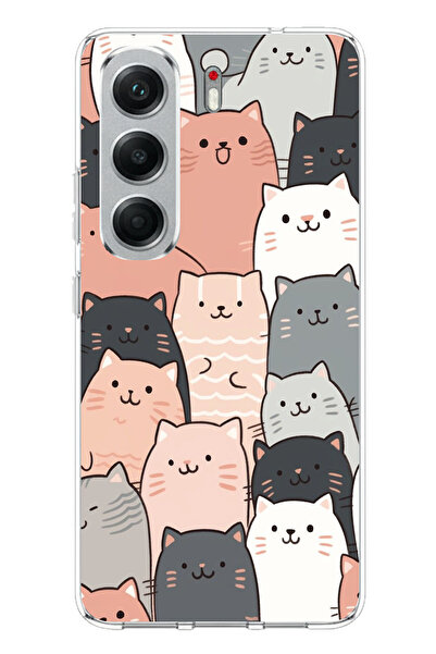 TechTree Tecno Camon 40 Compatible Pufi Kittens Designed Printed Silicone Case