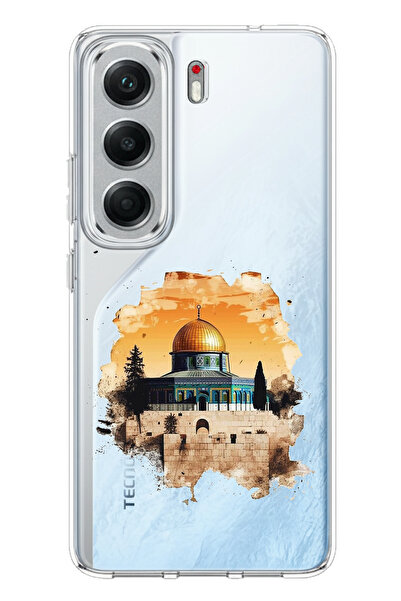 TechTree Tecno Camon 40 Compatible Printed Silicone Case with Al-Aqsa Mosque ...