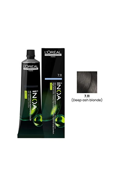 L'OREAL PROFESSIONNEL PARIS iNOA Hair Color 60g 7.11 Deep Ash Blonde Loreal P...
