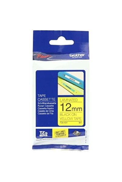 Brother Original Tape 12MM Black/Yellow