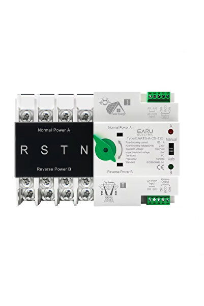 EARU Automatic Power Transfer Switch Trifazat EAATS-A-CS-125, 4P 125A ATS