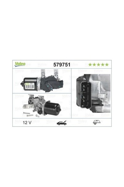 VALEO Motor ștergător, 12V, 1,27 kg