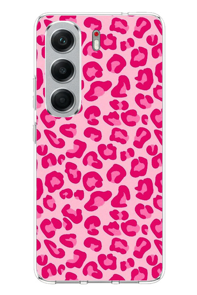 TechTree Tecno Camon 40 Compatible Pink Leopard Design Printed Silicone Case