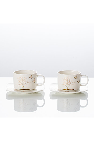 Malooki Set of 2 cups with 2 saucers, 180 ml - Lifetree Collection