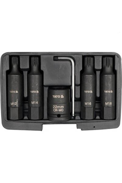 yato Set chei tubulare cu impact M12-M18, 3/4"