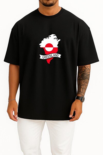 Bahriyeli Collection supradimensionat Groenlanda Danemarca Piept cu imprimeu ...