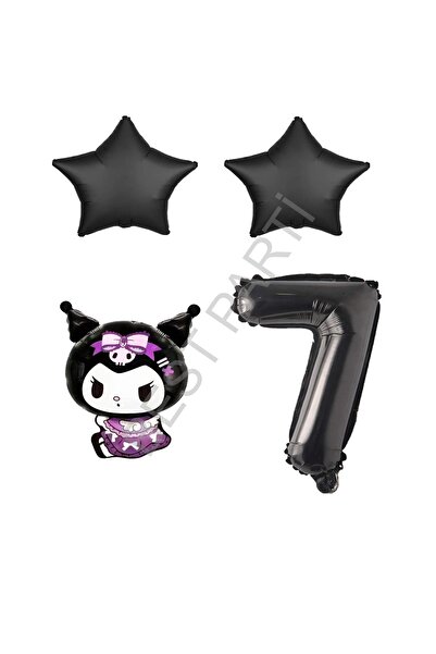 BEST PARTİ أفضل مجموعة بالونات فويل على شكل نجمة كورومي للأطفال من عمر 7 سنوات