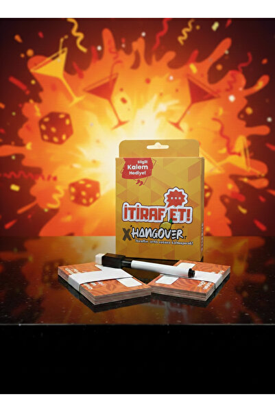 Luxmon İtiraf Et Mini Hangover Eğlenceli Grup İçki Shot Oyunu Kalem Hediyeli