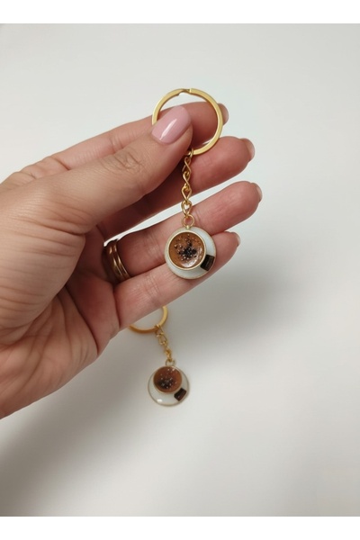 by bernArt Design BBD MİNYATÜR TEKLİ TÜRK KAHVESİ, FİNCAN ANAHTARLIK. KAHVE K...