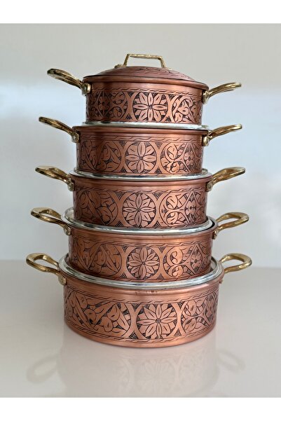 Erişim Bakırhanem Sebe Home Antep oyma dik tencere seti