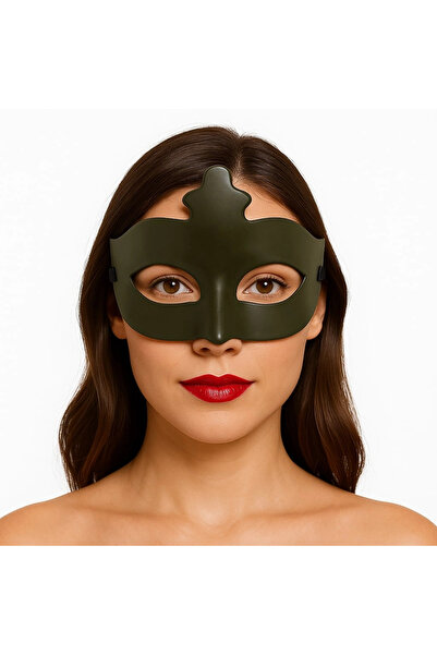 lowell home Khaki Green Color Masquerade Venetian Ball Mask