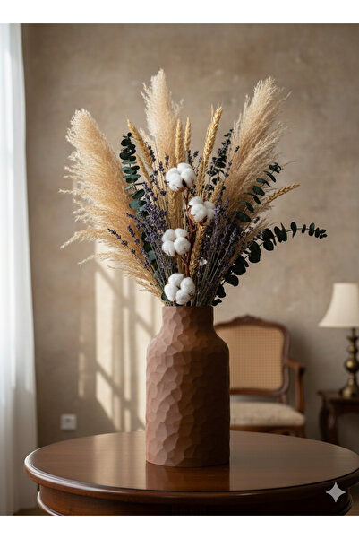 Lucylund Antep Esintili Antik Stil 3D Baskı Dekoratif Vazo - 24 cm - Yöresel ...