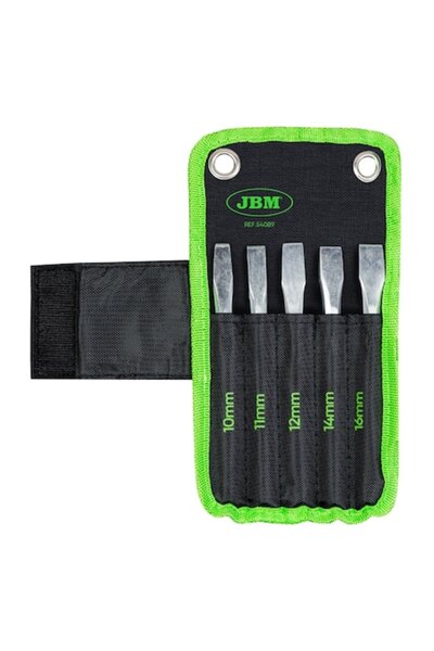 JBM Set of 5 Chisels, Width 10-16 mm, Length 155 mm