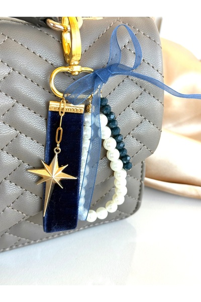 Nour Co North Star Pearl Bag Charm