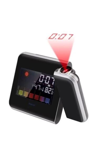 OEM Ceas de proiecție cu alarmă și stație meteo interioară