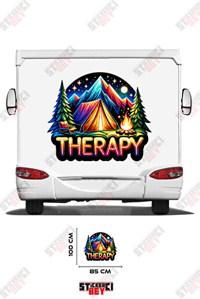 STİCKERCI BEY Therapy Written Camper Visual Caravan Sticker Coating
