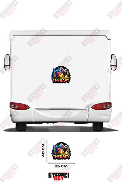 STİCKERCI BEY Therapy Written Camper Visual Caravan Sticker Coating
