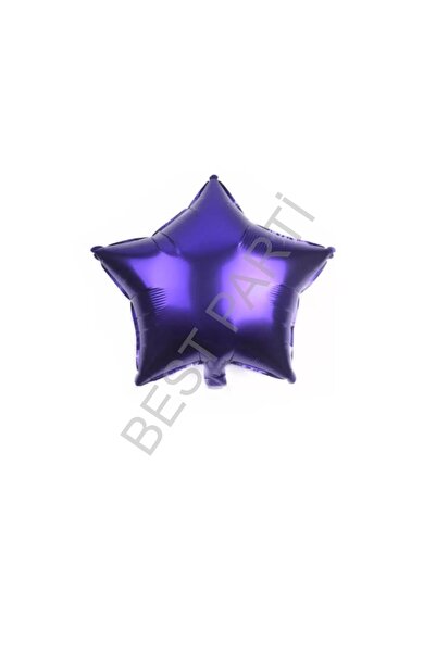 BEST PARTİ Best 18 Inch 45 cm Purple Star Foil Balloon