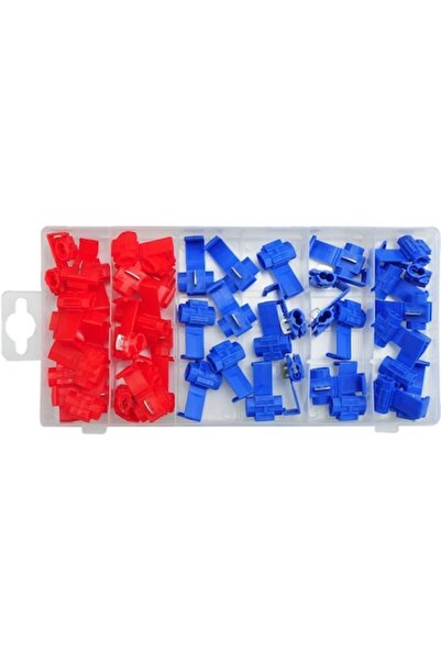 yato Set de 50 de conectori rapizi pentru cabluri auto YT-06868, alb/roșu