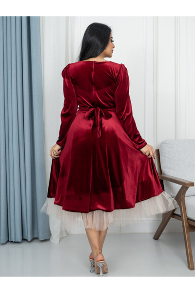 Buy Red Velvet Dresses  | Don't Miss Out | Trendyol UAE & KSA