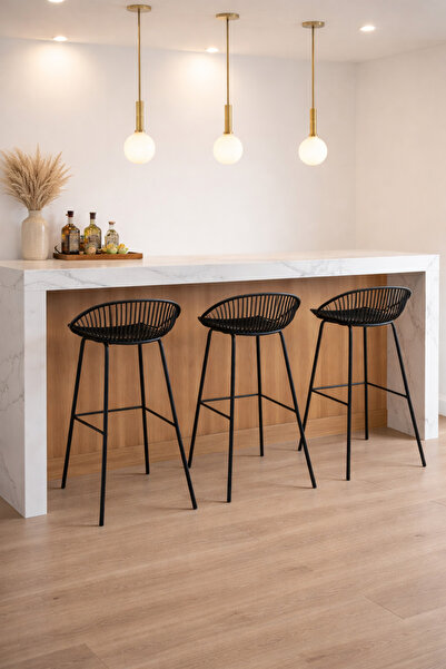 SADANHOME Stylish bar stool with adjustable height – a modern touch for kitch...
