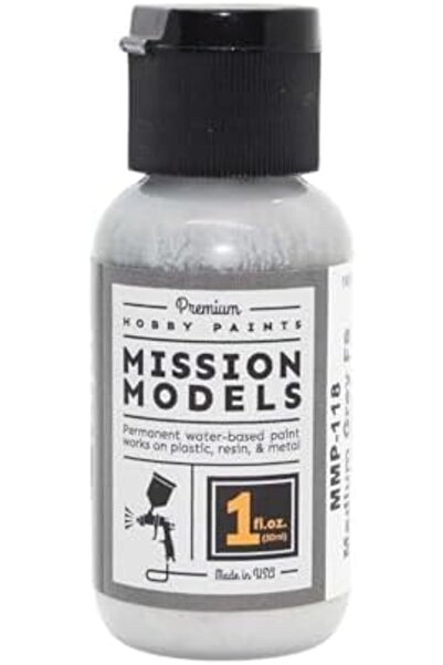 BRF BezSell Models MMP-118 طلاء أكريليك رمادي متوسط ​​FS 36270 1 أونصة (30 مل...